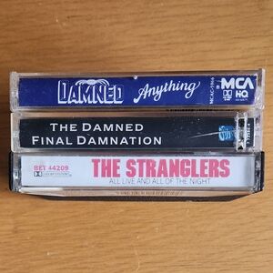 The Damned, The Stranglers - 1980s Tapes (Lot of 3)
